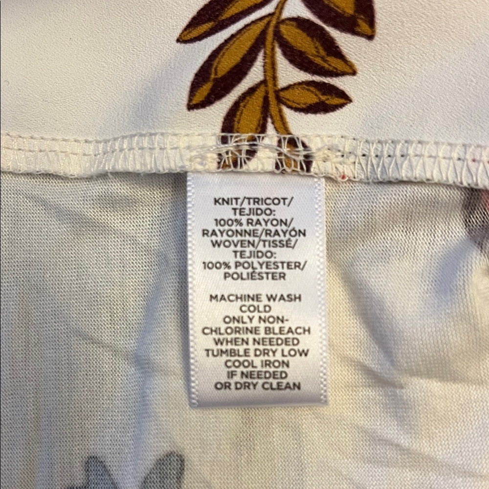 LOFT Floral Print Blouse - Cream and pink size 20 brand new - Picture 4 of 7
